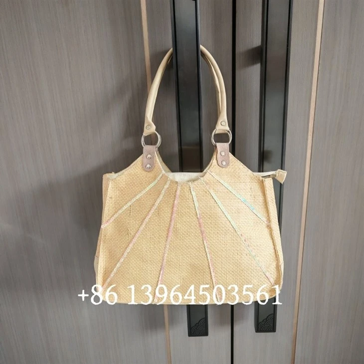 Paper Straw Handmade Handbags For Girls
