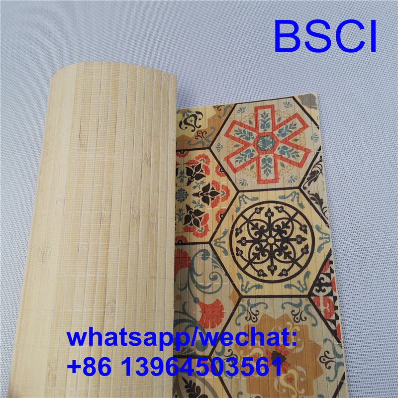 튼튼한 대나무 Placemats 자연 색상