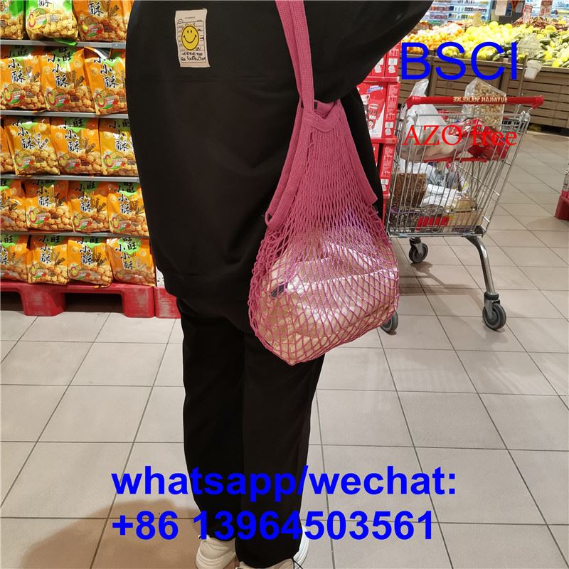 네트 메쉬 터틀백 스트링 쇼핑백